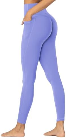 Sunzfly Hidden Butt Scrunch Workout Leggings with Pockets for Women, High Waisted Gym Yoga Pants with Tummy Control