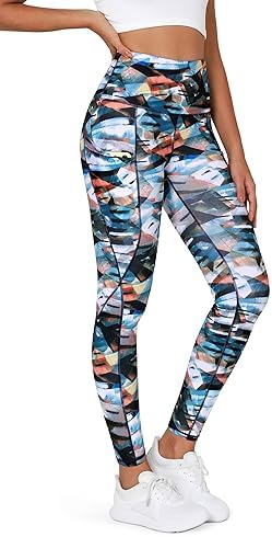 ODODOS Women’s High Waisted Yoga Leggings with Pockets, Tummy Control Non See Through Workout Athletic Running Yoga Pants